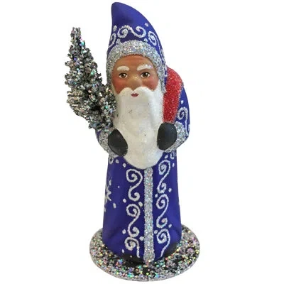 Alexander Taron Schaller Paper Mache Candy Container Santa With Stars