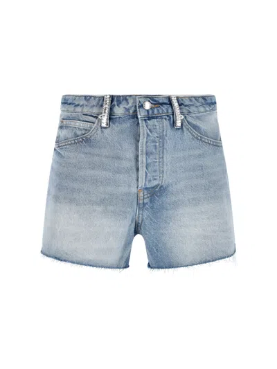 Alexander Wang 100% Cotton Denim Jeans For Women In Blue