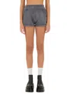 Alexander Wang Elastic Waistband Cotton Blend Shorts