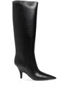 Alexander Wang Diablo Tall Boot With Open Back In Leather In Black