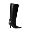 Alexander Wang Diablo Tall Boot With Open Back In Leather In Black