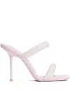 Alexander Wang Julie 105mm Nylon Tubular Sandal In Pink