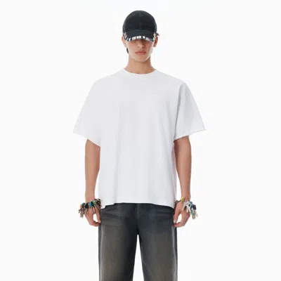 Alexander Wang 화이트 코튼 로고 티셔츠