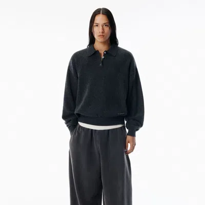 Alexander Wang 차콜 울 블렌드 헨리 풀오버