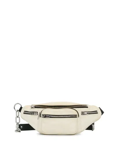 Pre-owned Alexander Wang 2010-2020 Calfskin Leather Attica Fanny Pack Belt Bag In White