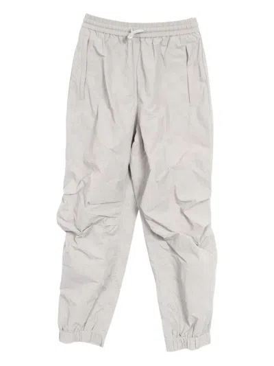 Pre-owned Alexander Wang 2010s Logo-flocked Trousers In Gray