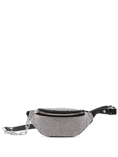 Pre-owned Alexander Wang 2015-2025 Rhinestone Attica Belt Bag In Black