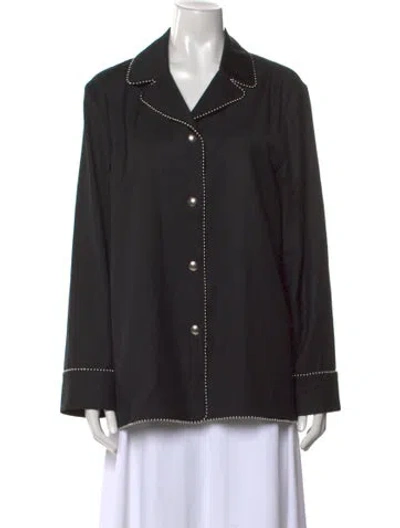 Pre-owned Alexander Wang 2015 Wool Blazer In Black