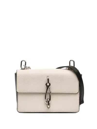 Pre-owned Alexander Wang 2018-2019 Small Bicolor Leather Hook Crossbody Bag In Black