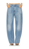 Alexander Wang Indigo Regen 5-pocket Denim Track Jeans In Blue