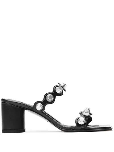 Alexander Wang Rexa 65mm Sandal In Leather In Black