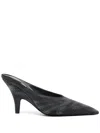 Alexander Wang 90mm Irina Mules In Black