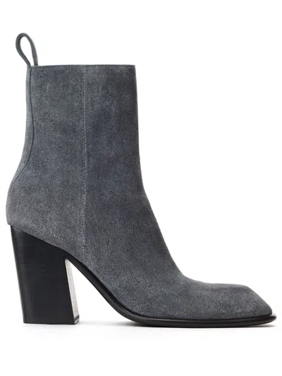 Alexander Wang 95mm Throttle Ankle Boot In Grey