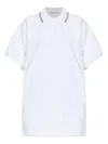 Alexander Wang Polo-collar Mini Dress In White