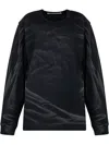 Alexander Wang Abstract Print Sweatshirt In Black