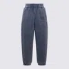 ALEXANDER WANG ACID BLACK COTTON PANTS