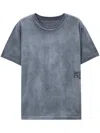 Alexander Wang Ash Gray Short-sleeve T-shirt In Grey