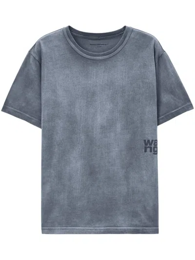 Alexander Wang Acid Wash T-shirt In 029c Washed Asphalt