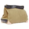 Alexander Wang Adele Canvas Metal Corner Lunch Clutch Bag In Black