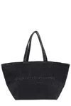 Alexander Wang Punch Tote Bag In Nylon Canvas In Black