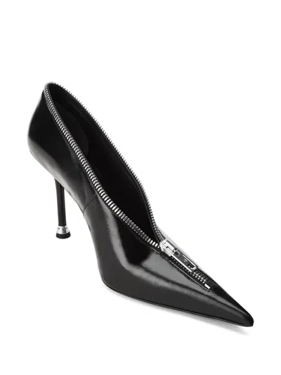 Alexander Wang Akila Zip-up Pumps In Black