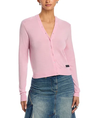 Alexander Wang Alexanderwang Continuous Buttons Cardigan In Pink