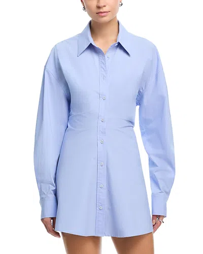 Alexander Wang Alexanderwang Long Sleeve Mini Dress In Blue