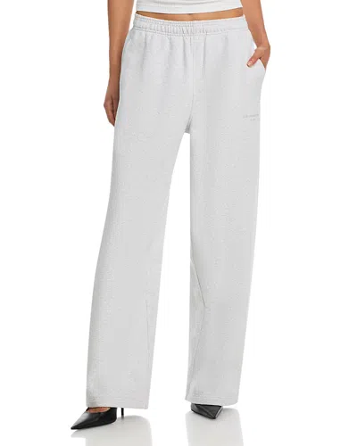 Alexander Wang Alexanderwang Mid Rise Relaxed Sweatpants In White