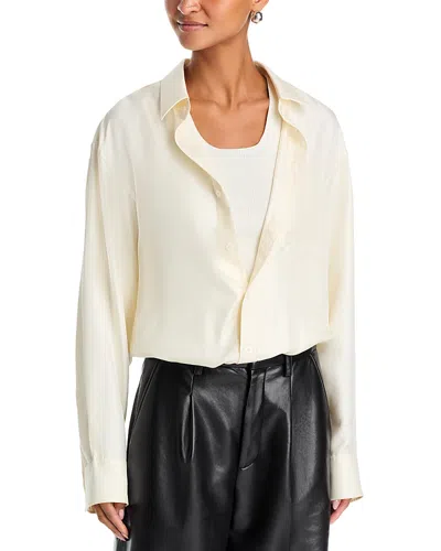 Alexander Wang Alexanderwang Pre Styled Cami Top With Button Up Shirt In White