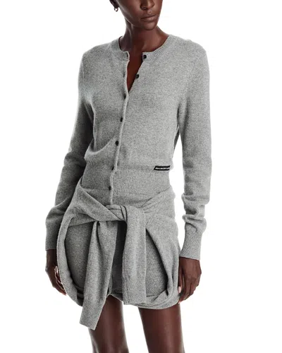 Alexander Wang Alexanderwang Pre Styled Cardigan Dress In Gray