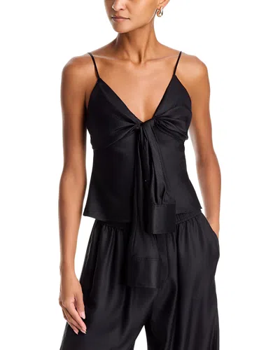 Alexander Wang Alexanderwang Pre Styled Knotted Cami In Black