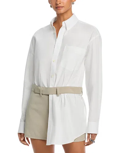 Alexander Wang Alexanderwang Pre Styled Mini Dress In White