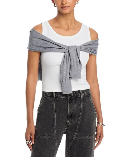 Alexander Wang Alexanderwang Pre Styled Tank Top In Gray