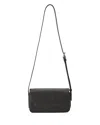 Alexander Wang Alexanderwang Punch Flap Leather Crossbody In Black