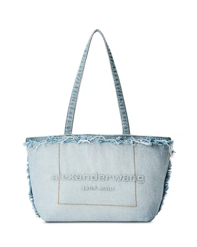 Alexander Wang Alexanderwang Punch Medium Denim Tote Bag In Blue
