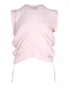 Alexander Wang Alexanderwang. T Crop Top In Pink Cotton In Pink