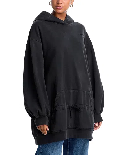 Alexander Wang Alexanderwang. T Dropped Waist Hoodie Dress In Gray