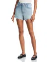 Alexander Wang Alexanderwang. T Embellished Relaxed Shorts In Blue