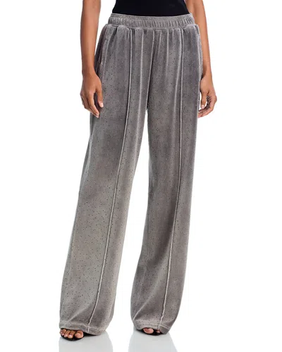 Alexander Wang Alexanderwang. T Embellished Sweatpants In Gray