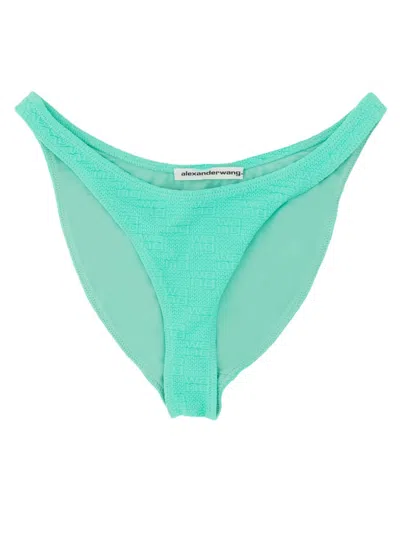 Alexander Wang Alexanderwang. T Logo Mini Bikini Briefs In Green