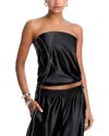 Alexander Wang Alexanderwang. T Strapless Bubble Top In Black