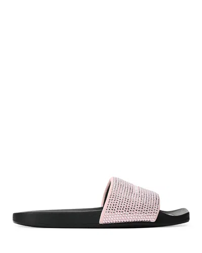 Alexander Wang Alexanderwang Women's Hotfix Pool Slides In Pink