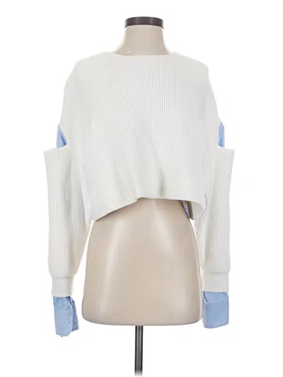 Pre-owned Alexander Wang Alexanderwang.t Pullover Sweater In White
