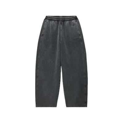 Alexander Wang All-over Hotfix Embellished Track Pants In Gray