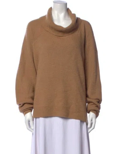 Pre-owned Alexander Wang Alpaca Turtleneck Sweater W/ Tags In Neutrals