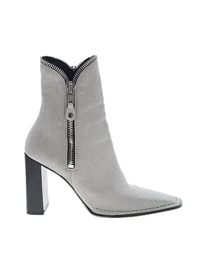 Pre-owned Alexander Wang Ankle Boots In Gray
