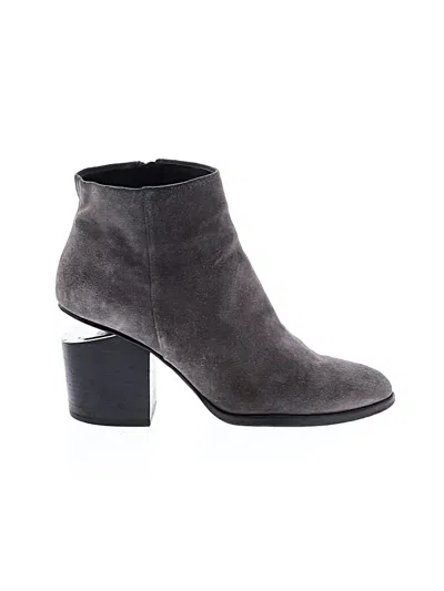 Pre-owned Alexander Wang Ankle Boots In Gray