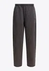 Alexander Wang Articulated-leg Faded Track-pants In Gray