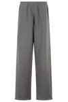 Alexander Wang Articulated Leg Sweat Pant Trousers Grey In Gray