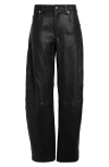ALEXANDER WANG ALEXANDER WANG ARTICULATED LOW RISE LEATHER PANTS